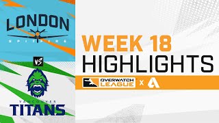 London Spitfire VS Vancouver Titans  Overwatch League 2021 Highlights  Week 18 Day 3 [upl. by Keene920]