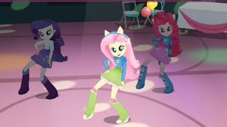 My little pony Equestria girls Friendship Games  Dance Show With Fluttershy [upl. by Signe]