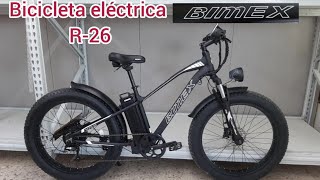 Bicicleta eléctrica R26 Fatbike marca BIMEX [upl. by Edwina]