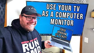 How to Use Your TV as a Computer Monitor  Updated 2020 [upl. by Isabeau]