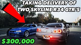 TAKING DELIVERY OF A SKYLINE R34 GTR FROM JAPAN [upl. by Savvas]