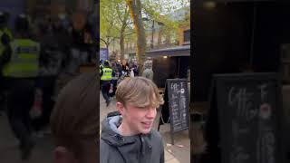 Fan trouble at Peterborough vs Cambridge footballfans peterboroughunited fans trouble [upl. by Brewster]