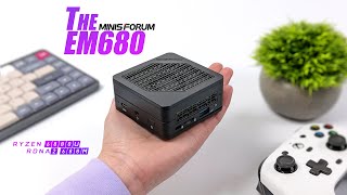 The Worlds Smallest Ryzen Gaming PC Ever Minisforum EM680 Hands On First Look [upl. by Llamaj392]