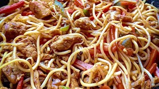 Chicken Hakka noodles recipe  chicken Hakka noodles [upl. by Radbun658]