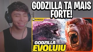 REACT GODZILLA EVOLIU MUDOU DE COR E FICOU MAIS PODEROSO  Análise Trailer Godzilla vs Kong 2 [upl. by Cruce]