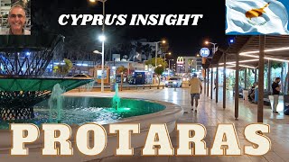 Exploring Protaras Strip Cyprus at Night  A Walk to Remember [upl. by Annaiviv301]