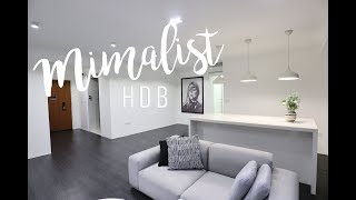 Minimalist Home Tour  Singapore HDB 5 Room BTO [upl. by Anitnatsnok]