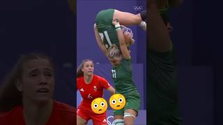 She said I GOT YO 💪 Incredible strength and awareness from Erin King to catch Ireland teammate [upl. by Feledy386]