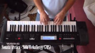 Sonata Arctica  Weballergy Tutorial Solo Teclado keyboard Juan Carlos Cázares [upl. by Dulsea]