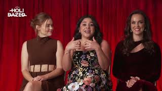 Holland Roden Noemi Gonzalez and Erin Cahill Tease Holidazed on Hallmark [upl. by Retsevlys]