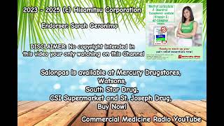 Salonpas Radio Commercial Jingle with Sarah Geronimo 2020 R3F Sunday Radio Ads [upl. by Ardra]