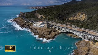 CALAFURIA E CASTEL BOCCALE Tuscany Livorno 🇮🇹  by drone 4k [upl. by Dunseath853]