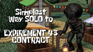 How to SOLO EXPERIMENT 43 Contract using SODA POP ONLY  Tower Heroes Roblox  Halloween Event 2024 [upl. by Fondea]