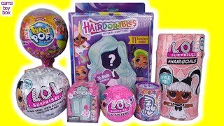 LOL Hairgoals Surprise Hairdorables Pikmi POPS BLING Series Unboxing DOLLS TOYS NEW Makeover [upl. by Bolt]