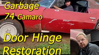 Garbage Camaro Rebuilding 2nd Gen Camaro Hinges  Part 7 [upl. by Alexina]