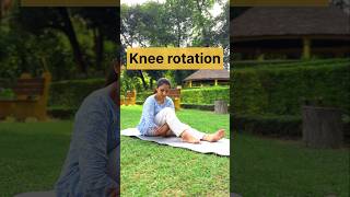 Knee Rotation kneepain knee kneepainrelief yogalife motivation shorts [upl. by Enitsirhc390]