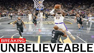 NBA roundupLeBron James notches 4th straight triple double as Lakers edge Spurs [upl. by Chapman]