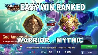 CARA MUDAH MENANG RANK WARRIOR SAMPAI LEGEND EZ 80 WIN KARINA BUILD [upl. by Encrata]