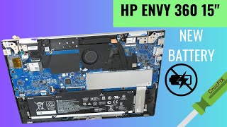 HP Envy X360 Convertible 15  REPLACE BATTERY  15ed0013 [upl. by Gilges]