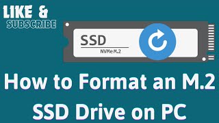 How to Format an M2 SSD Drive on PC [upl. by Epps]