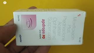 Apdrops PD Eye Drops  Moxifloxacin plus Prednisolone Eye drops  Apdrops PD Eye Drops Uses review [upl. by Adnoyek890]