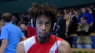 Stockholm Tennis Open  Monfils Interview PostGame [upl. by Worthy154]