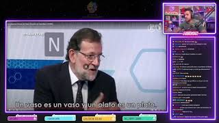 AURONPLAY REACCIONA A quotlas mejores frases de Rajoy durante su mandatoquot [upl. by Libna]