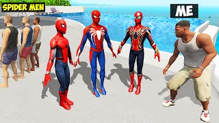 I Stole EVERY SPIDER MANS SUIT From SPIDER MAN in GTA 5 [upl. by Rebeka]