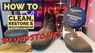 How To Clean Restore amp Weatherproof Blundstone Boots  Rustic Brown [upl. by Tsirc]