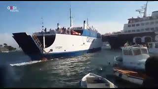 Collision at Ischia Italy Feb 23 [upl. by Novad]