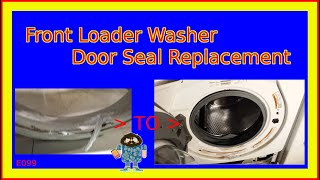 Front Loader Washer Door Seal Replacement [upl. by Anauqaj]