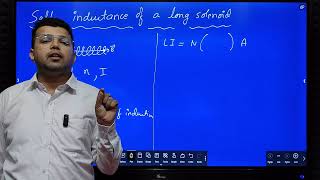 Self inductance of a long solenoid  class 12 physics [upl. by Shelby]