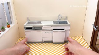 Mini kitchen set installation ✨ ASMR ✨ [upl. by Aleahpar280]