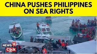 Philippines Says China Is Pushing It To Cede Claims In South China Sea  N18G  English News [upl. by Deeyn]