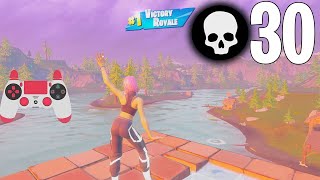 30 Elimination Solo Squads Game Full Gameplay Season 7 Fortnite PC w Ps4 Controller [upl. by Yrok]