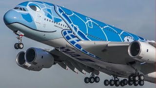 60 MINUTES PURE AVIATION  AIRBUS A380 BOEING 747 AIRPLANE compilation  4K [upl. by Llekim]