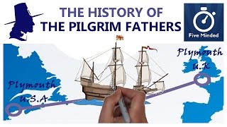 The History of Pilgrims Mayflower Thanksgiving Animated Guide [upl. by Nosrac709]