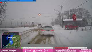 SW MI Lake Effect Snow Chaos  Live Stream Archive [upl. by Liva491]