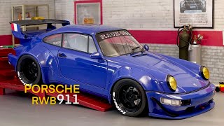 Purple RWB Porsche 118 Scaleby SolidoDetailed Diorama Garage TuneUp [upl. by Bunde986]