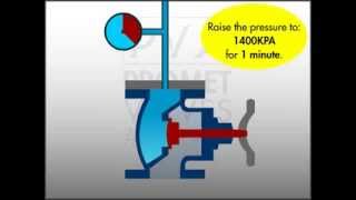 Globe SDSL  Stop Check Valve Hydrostatic Pressure Test [upl. by Legyn]