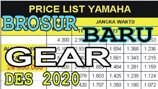 YAMAHA GEAR 125 REVIEW amp BROSUR DESEMBER 2020 [upl. by Kata]