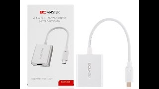 BC Master USB TypeC to HDMI Adapter [upl. by Dorn]