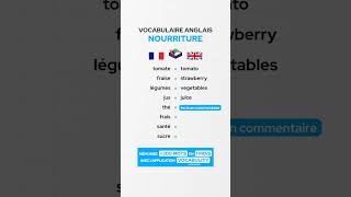 Le vocabulaire anglais de la nourriture 🇬🇧 [upl. by Nimajneb980]