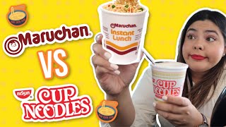 Maruchan vs Nissin ¿Quién hace la MEJOR sopa instantánea  RebeO [upl. by Cecilla637]