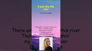 Adele  Easy On Me Lyrics shorts [upl. by Savage147]