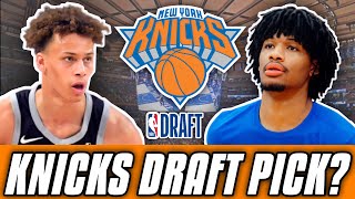 Who Should The New York Knicks Select In The 2022 NBA Draft  NY Knicks Draft Rumors [upl. by Ahsenauj]