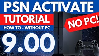 How to PSN Activate on PS4 900 Jailbreak  Tutorial  Without PC  Detailed Guide [upl. by Akram672]