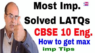 important questions class 10 english cbse sample paper hbse by vijay kumar [upl. by Yelram145]