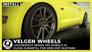 20052022 Mustang Install  Velgen Wheels Lightweight Series VF5 [upl. by Eicyac]