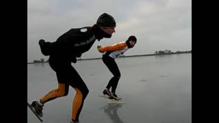 schaatsen op Gouwzee [upl. by Azitram]